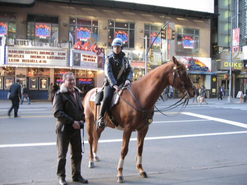 policier  cheval