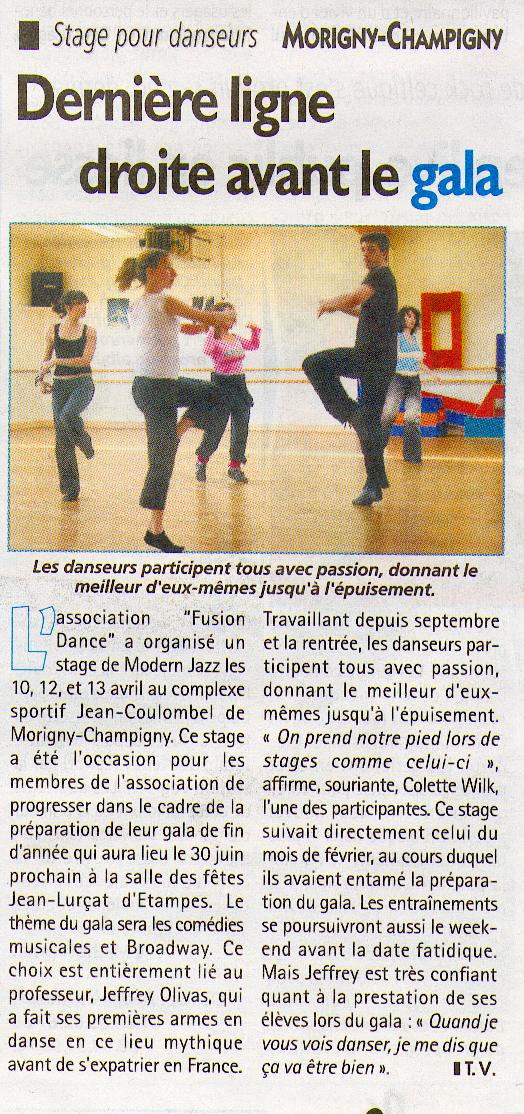  après Stage Modern Jazz avril 2007